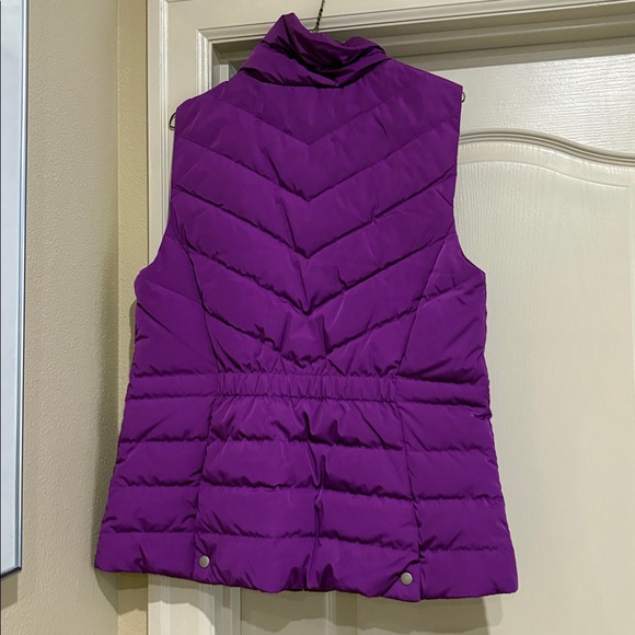 NWOT Talbots Purple Quilted Vest Size Medium - Picture 4 of 5